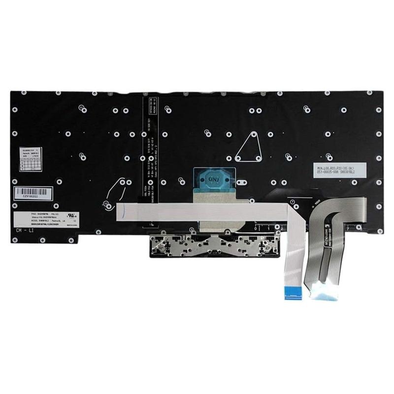 Laptoptoetsenbord met verlichting voor Lenovo ThinkPad P1 en X1 Extreme (US-indeling)
