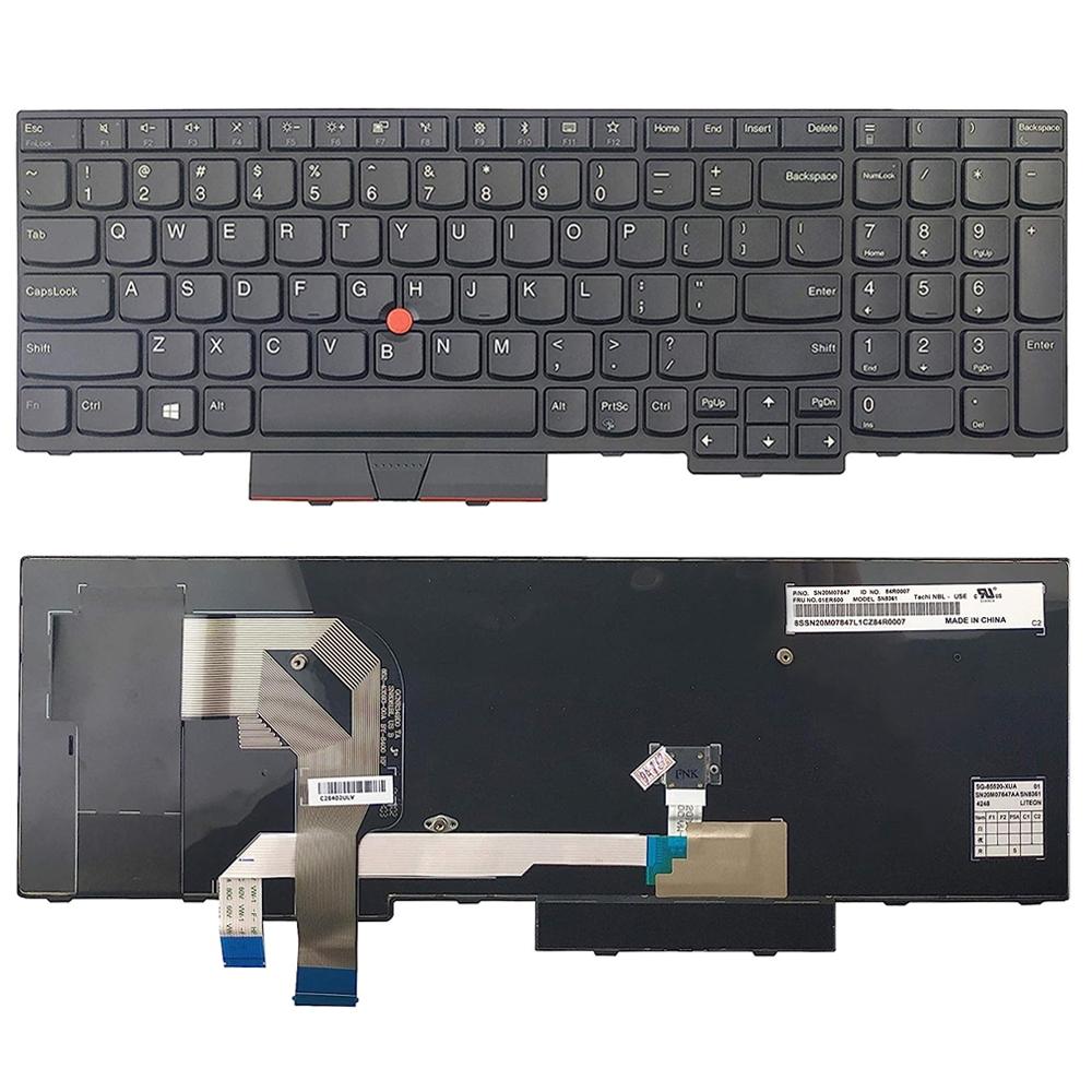 Laptoptoetsenbord met frame voor Lenovo ThinkPad T570 (US-indeling)