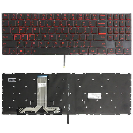 Laptoptoetsenbord met verlichting voor Lenovo Y520 US-indeling (rode opdruk)