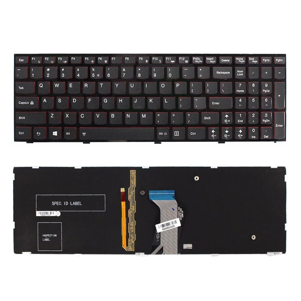 Laptoptoetsenbord met verlichting en frame voor Lenovo Y500 Y510P Y590 US-indeling