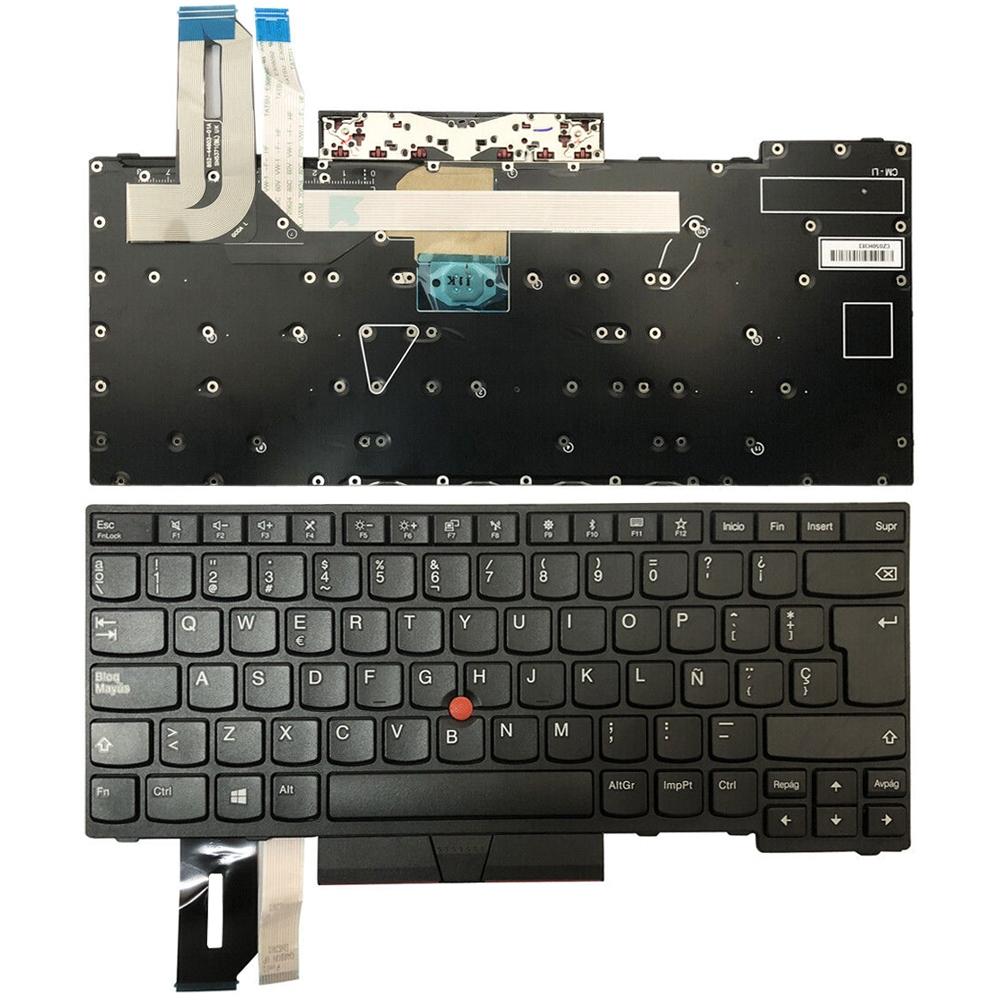 Laptoptoetsenbord met verlichting voor Lenovo ThinkPad E480 / E495 / L480 (Spaanse indeling)