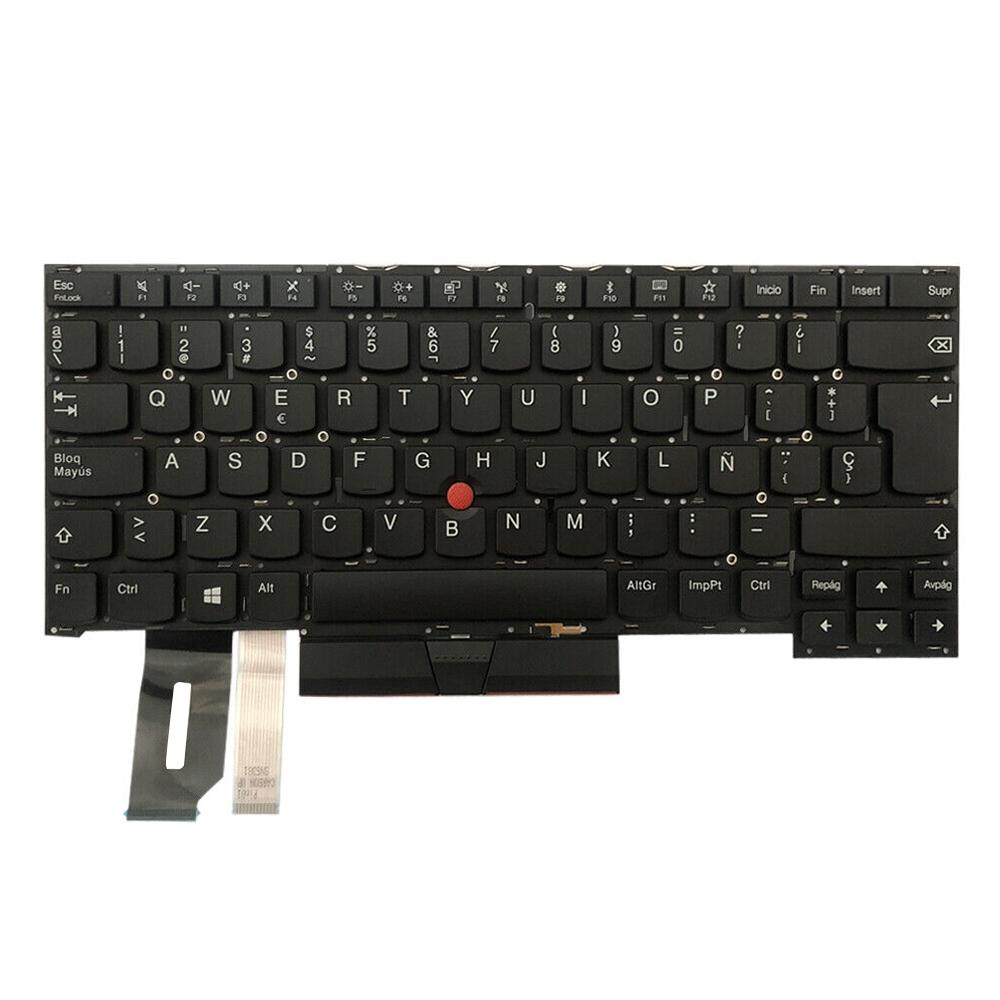 Laptoptoetsenbord met verlichting voor Lenovo ThinkPad T490s en T495s (Spaanse indeling)