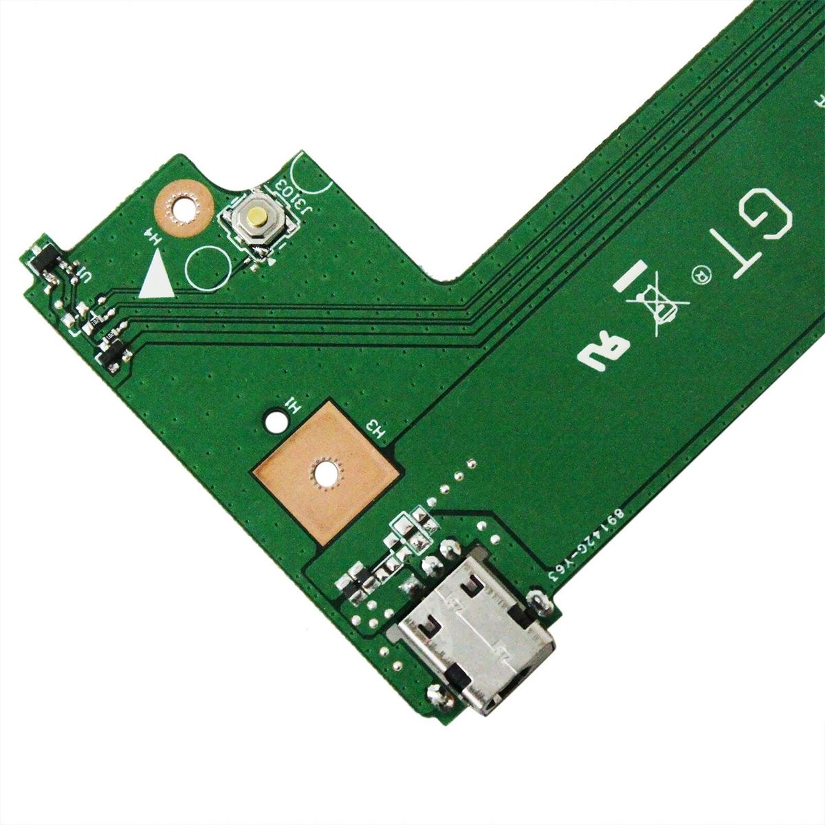 Aan/uit-knop- en DC-jack-print voor Asus X75