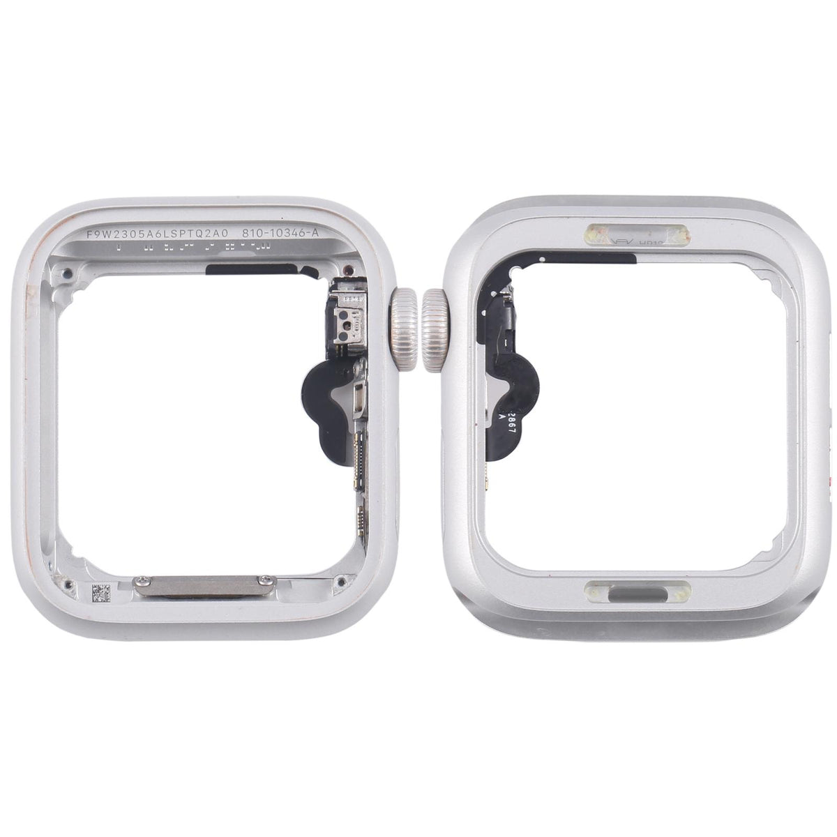 Middenframe met Digital Crown-flexkabel voor Apple Watch SE (2020) 40mm (GPS) (zilver)