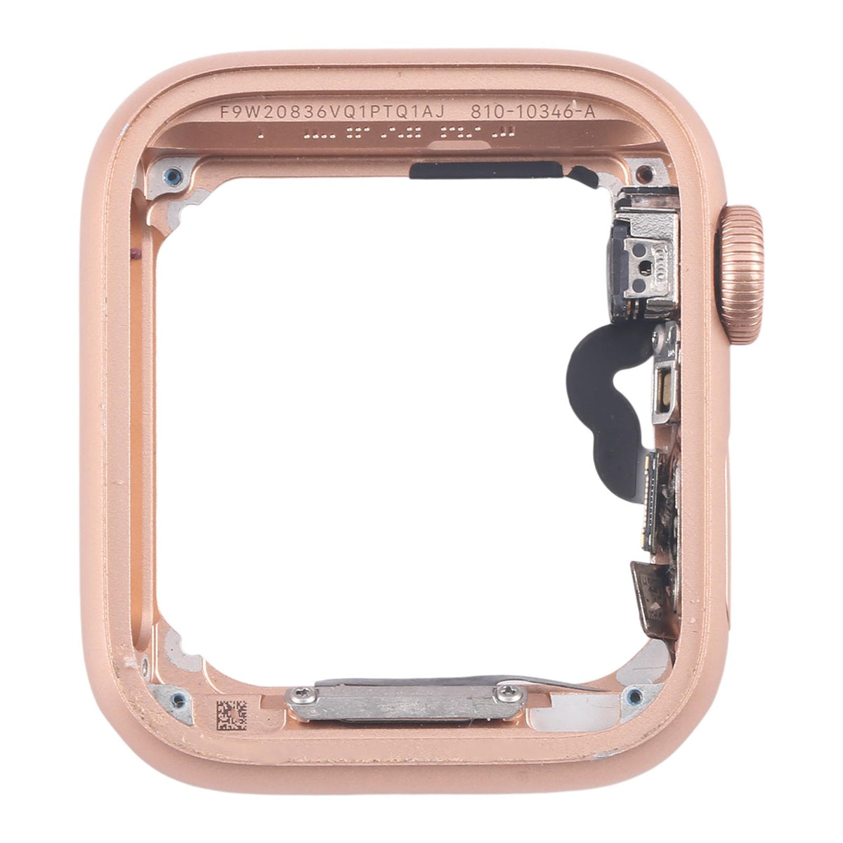 Middenframe met kroon-flexkabel voor Apple Watch Series 4 44mm GPS (goud)