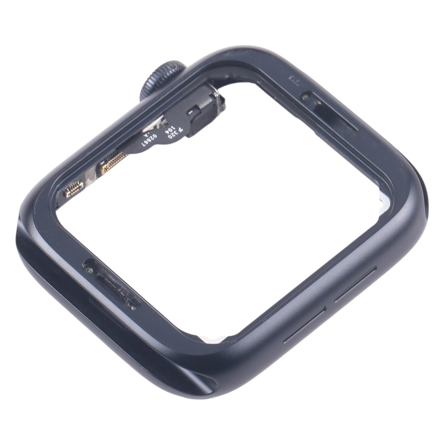 Middenframe met kroon-flexkabel voor Apple Watch SE 2022 44mm GPS (middernacht)