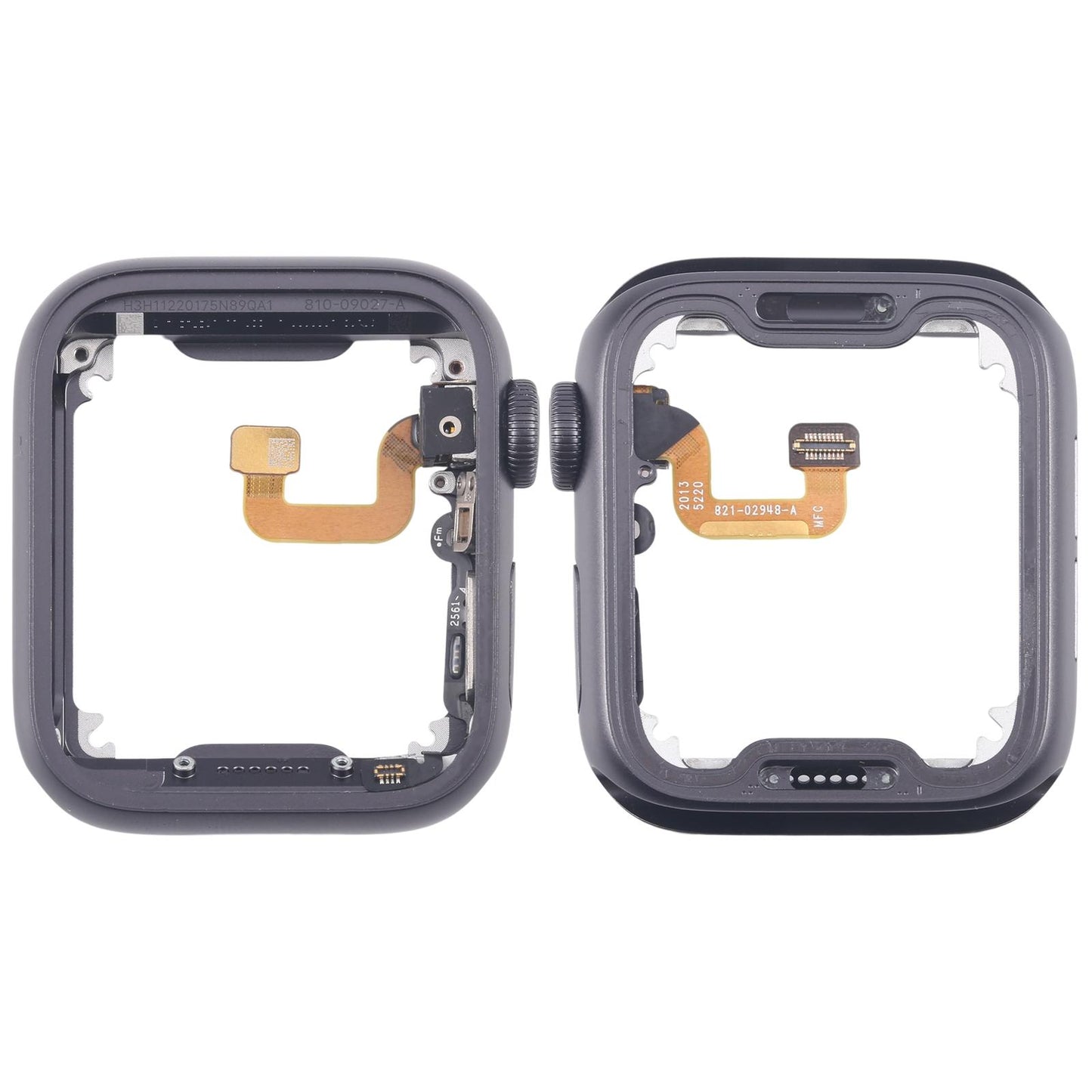 Middenframe met kroon-flexkabel voor Apple Watch Series 6 44mm LTE (grijs)