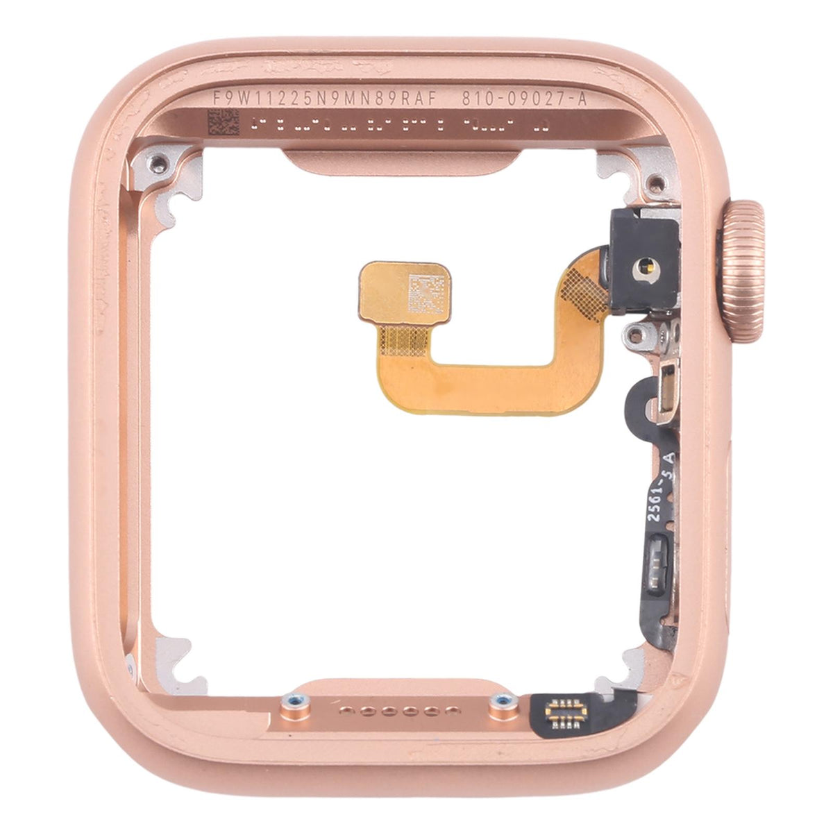 Middenframe met kroon-flexkabel voor Apple Watch Series 6 44mm LTE (goud)