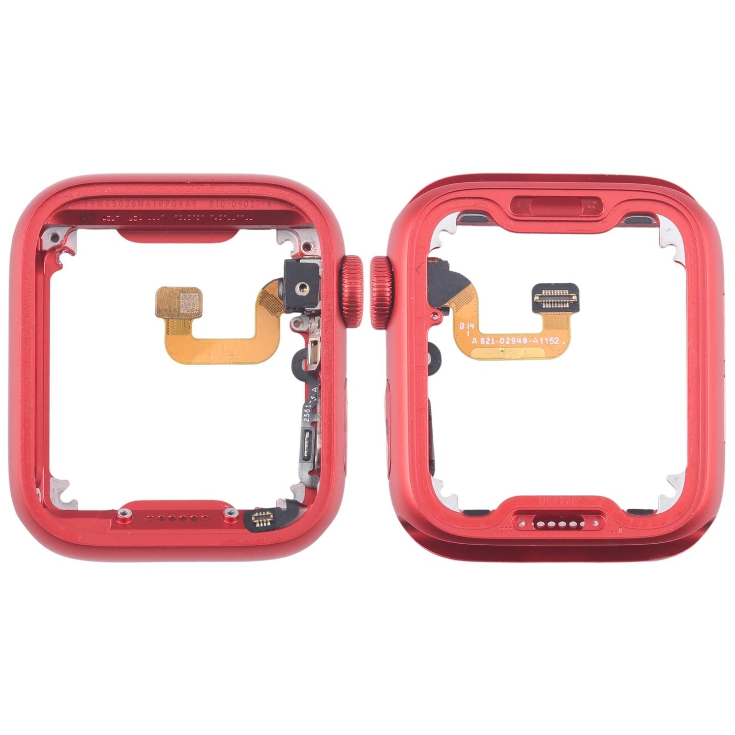 Middenframe met kroon-flexkabel voor Apple Watch Series 6 44mm LTE (rood)