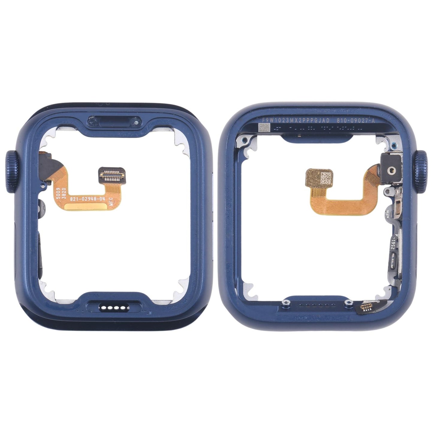 Middenframe met Digital Crown-flexkabel voor Apple Watch Series 6 44mm (LTE) (blauw)