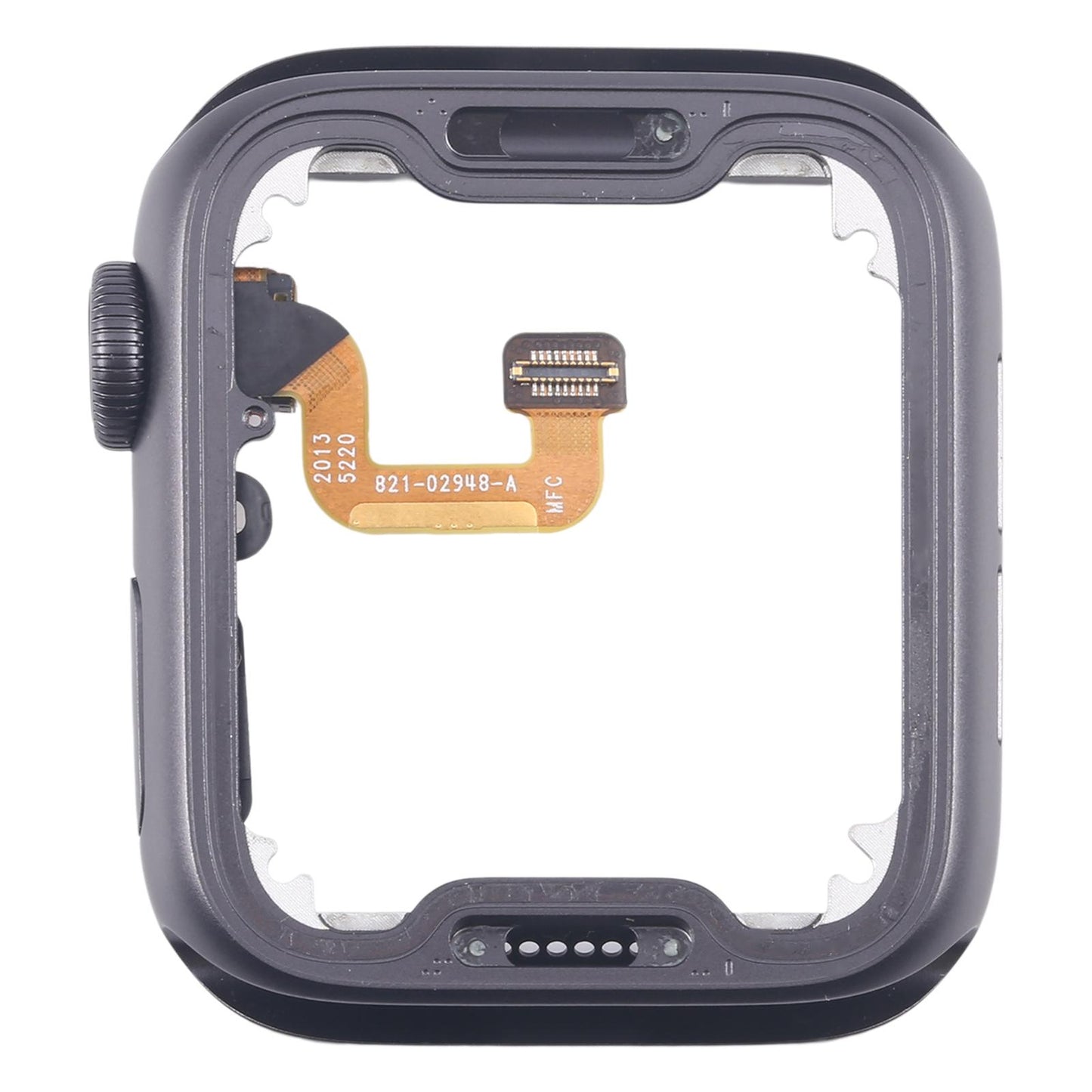 Middenframe met kroon-flexkabel voor Apple Watch Series 6 40mm GPS (grijs)