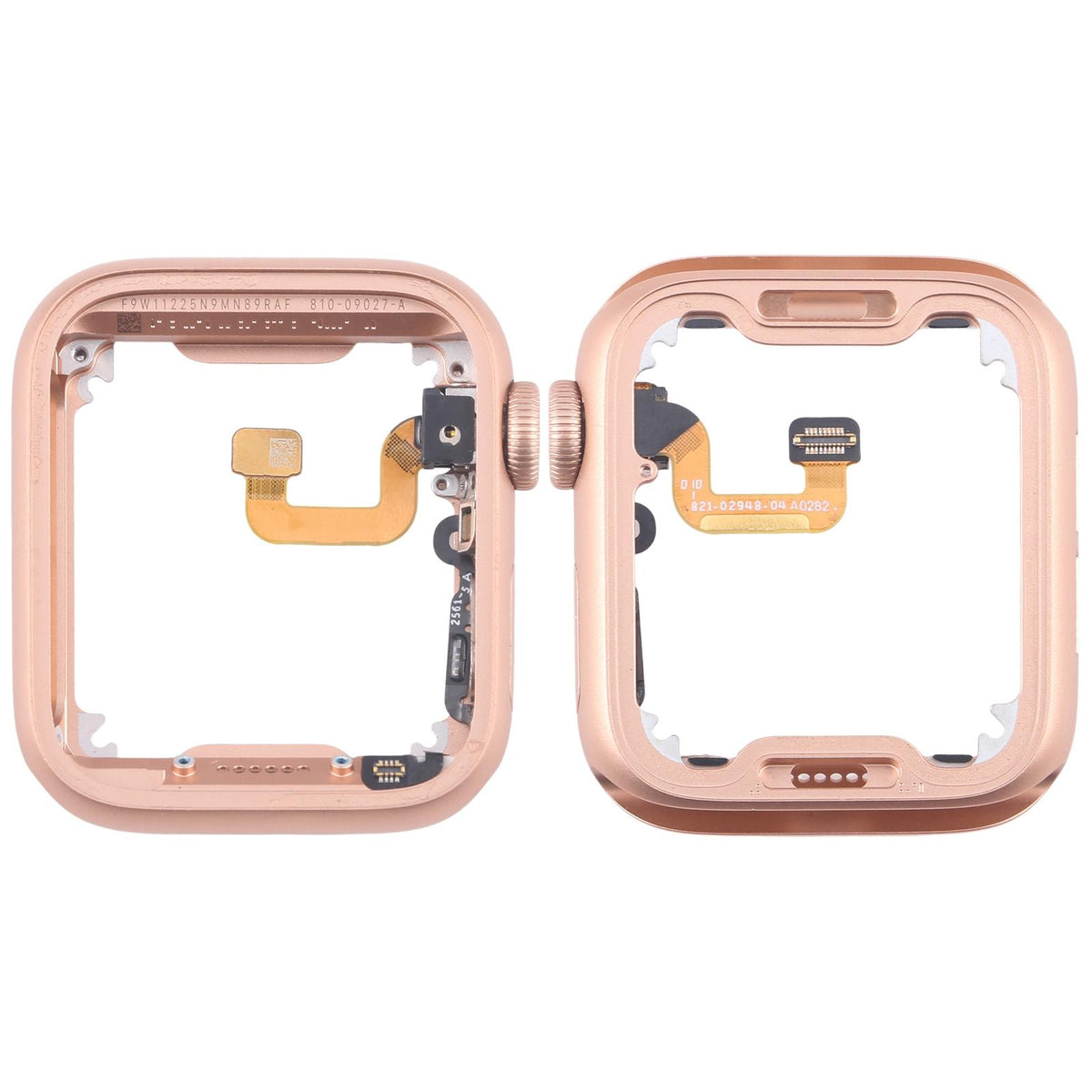 Middenframe met Digital Crown-flexkabel voor Apple Watch Series 6 44mm (GPS) (goud)