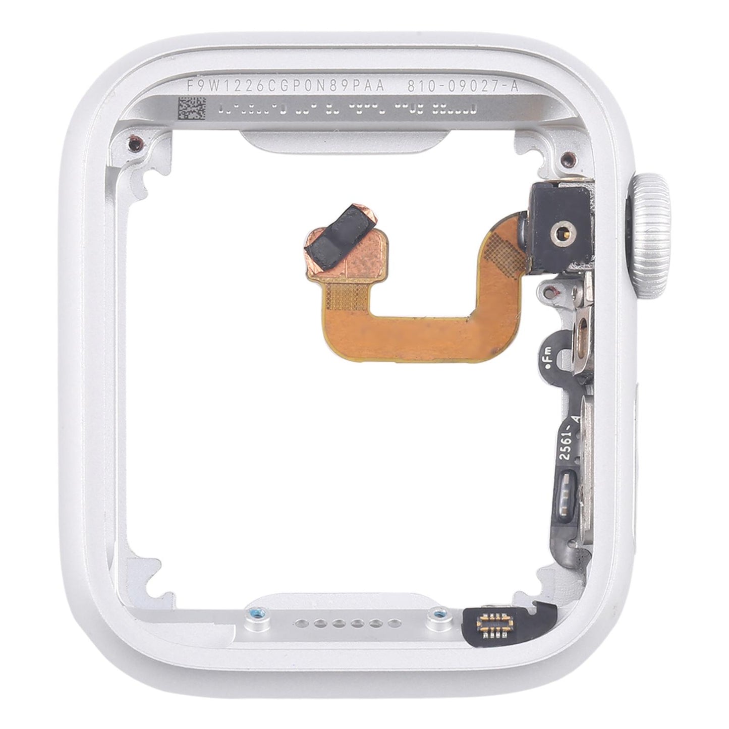 Middenframe met kroon-flexkabel voor Apple Watch Series 6 44mm GPS (zilver)