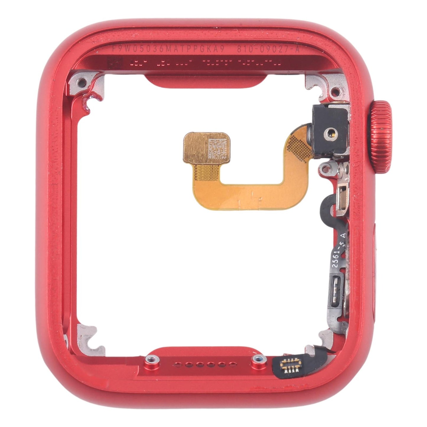 Middenframe met Digital Crown-flexkabel voor Apple Watch Series 6 44mm (GPS) (rood)
