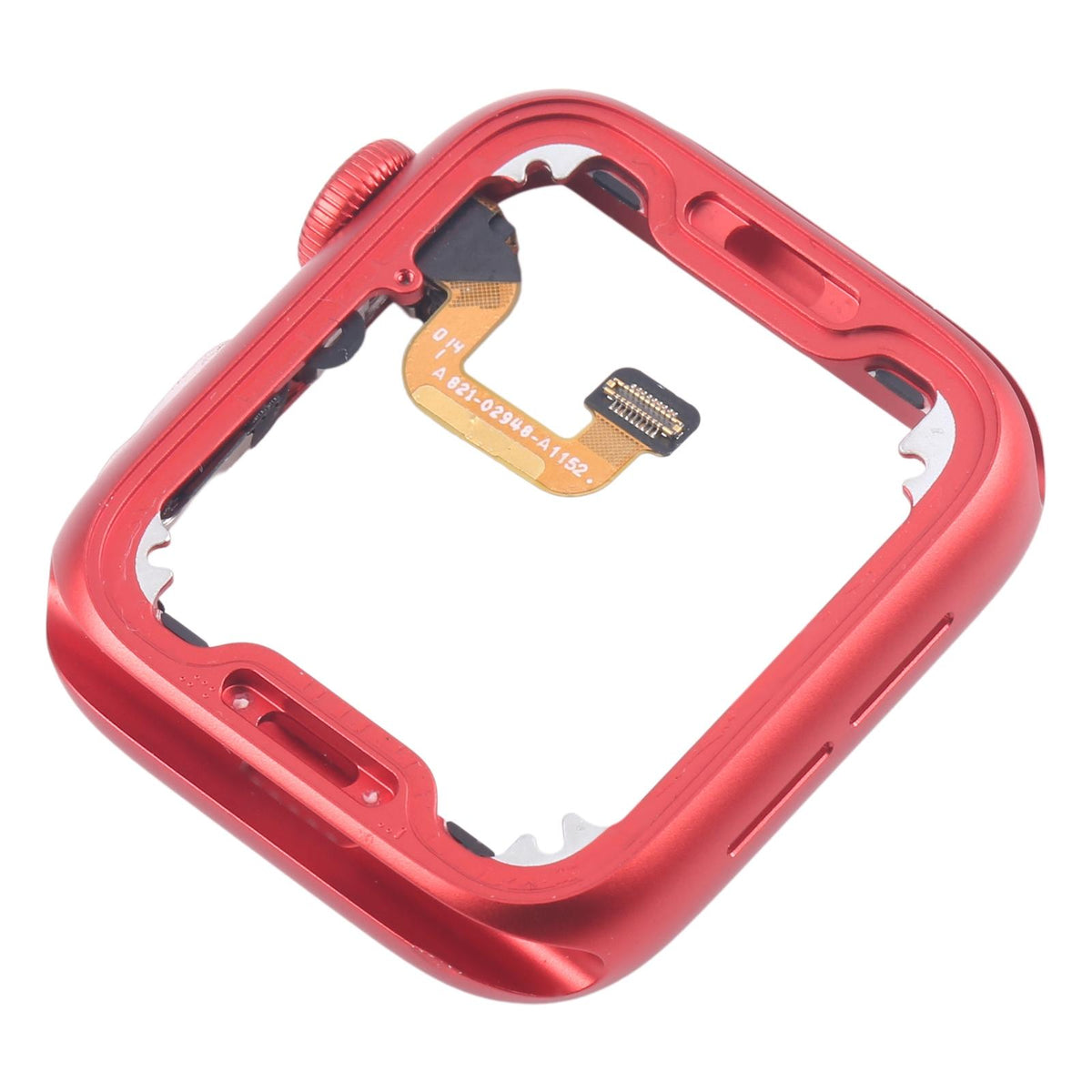 Middenframe met Digital Crown-flexkabel voor Apple Watch Series 6 44mm (GPS) (rood)