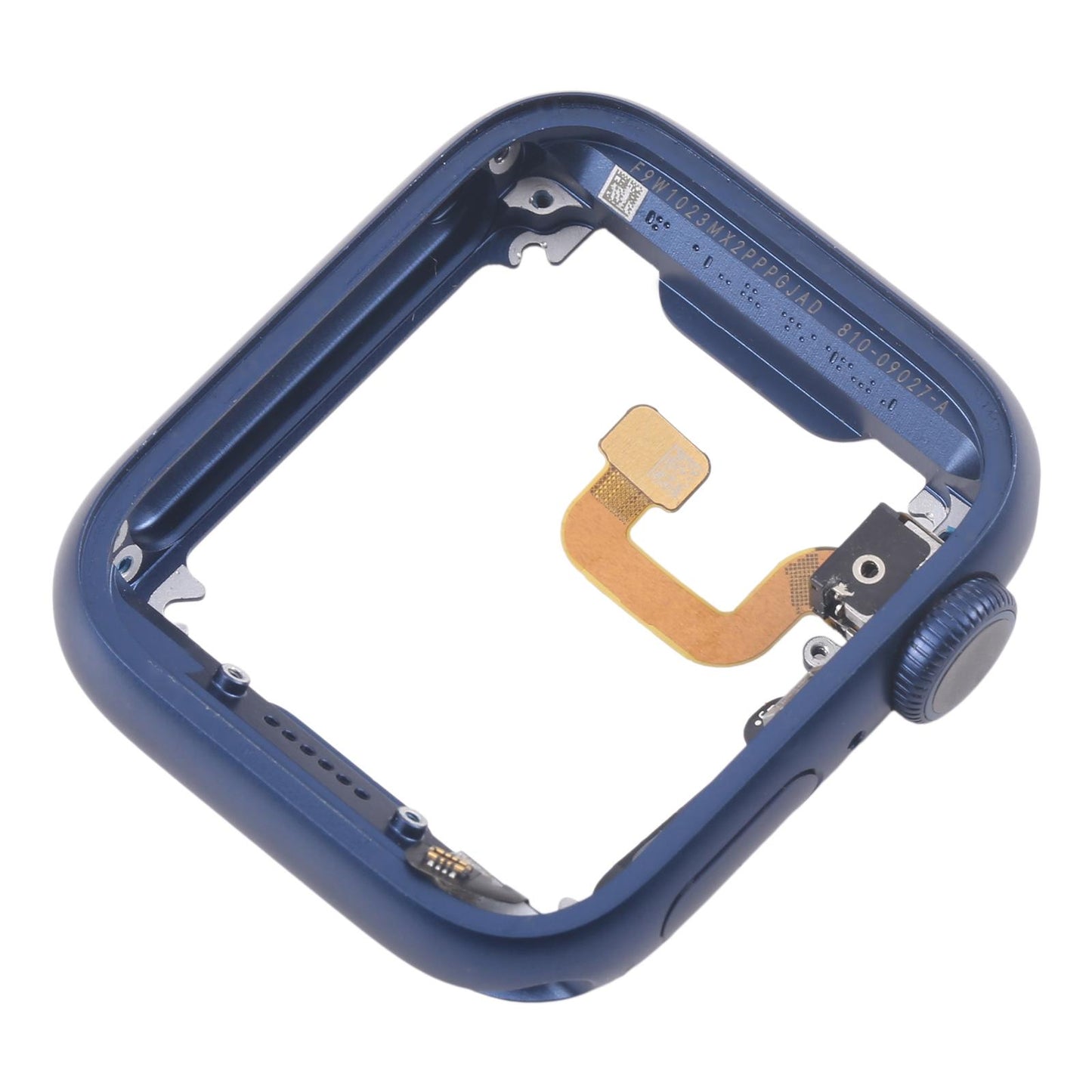Middenframe met kroon-flexkabel voor Apple Watch Series 6 44mm GPS (aluminium, blauw)