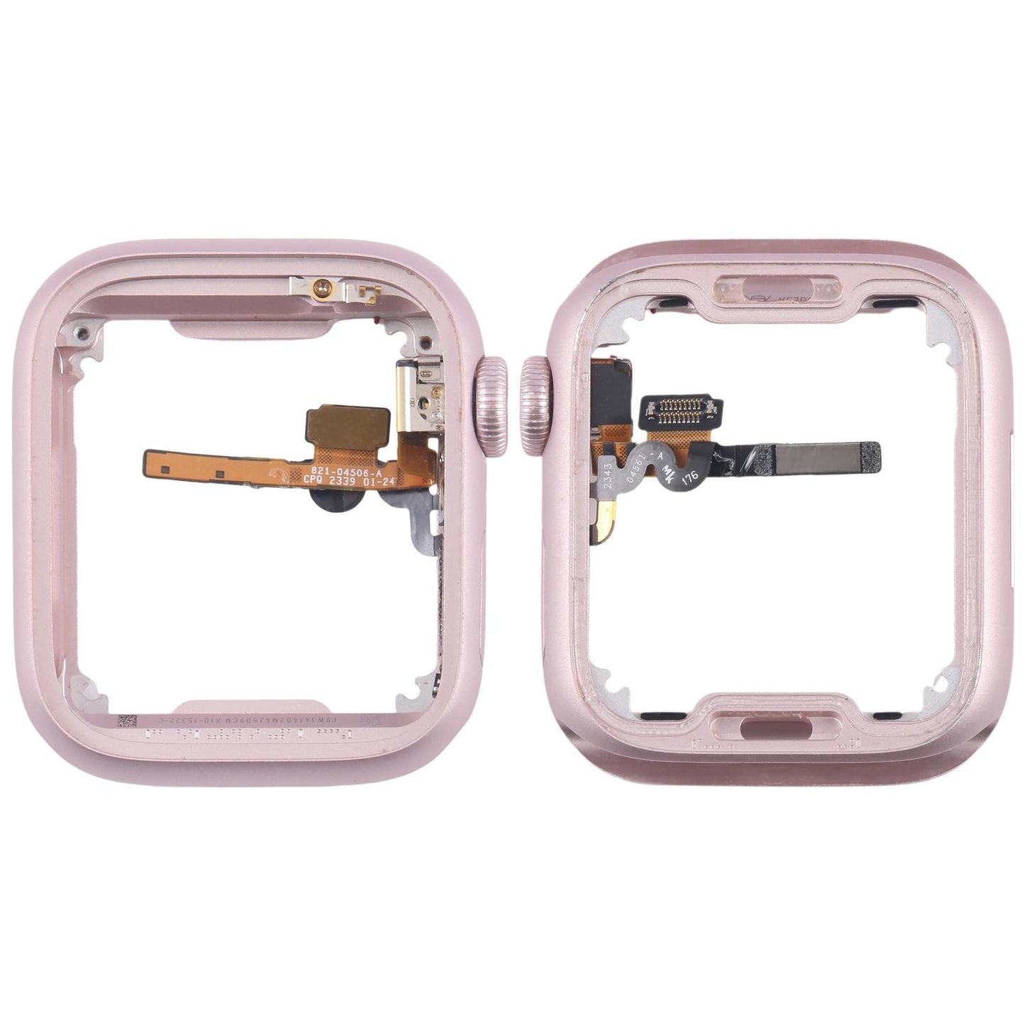 Middenframe met kroon-flexkabel voor Apple Watch Series 9 45mm GPS (roze)