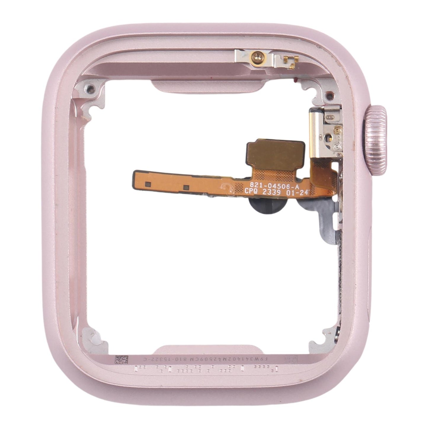 Middenframe met kroon-flexkabel voor Apple Watch Series 9 45mm GPS (roze)