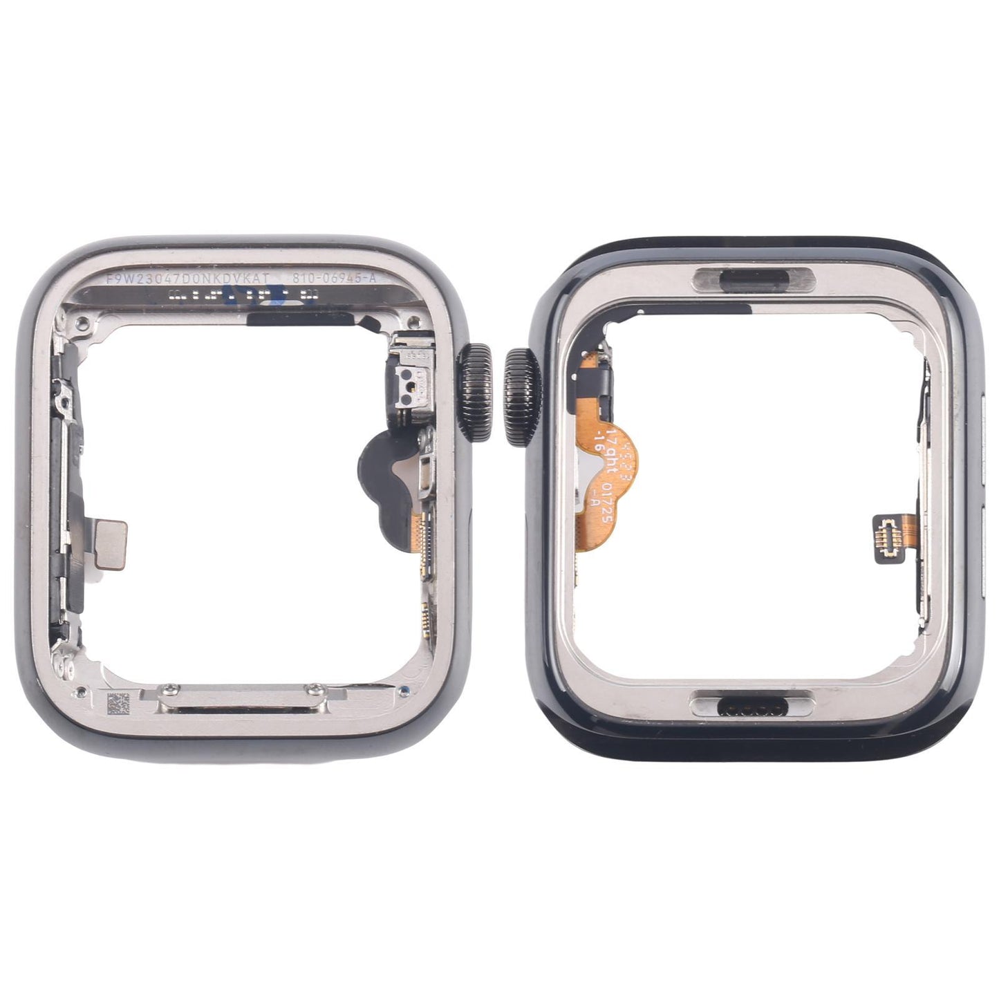 Middenframe met kroon-flexkabel voor Apple Watch Series 5 40mm LTE (roestvrij staal, graphite)