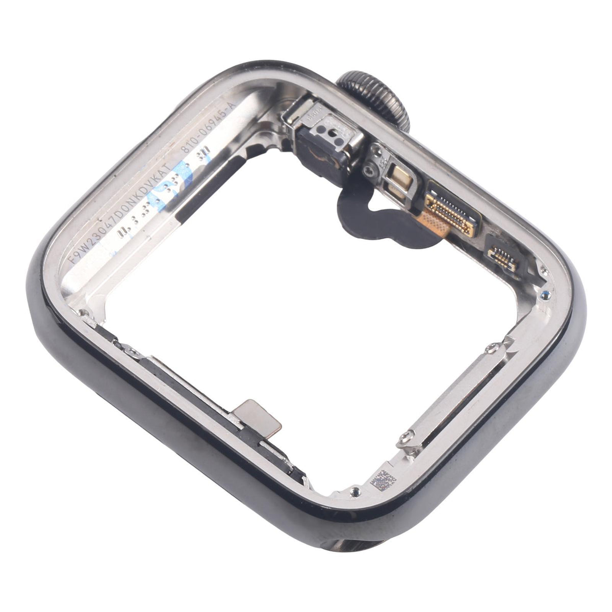Middenframe met kroon-flexkabel voor Apple Watch Series 5 40mm LTE (roestvrij staal, graphite)