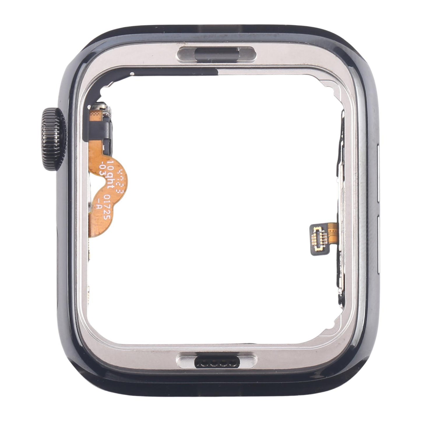 Middenframe met kroon-flexkabel voor Apple Watch Series 4 44mm LTE (roestvrij staal, graphite)