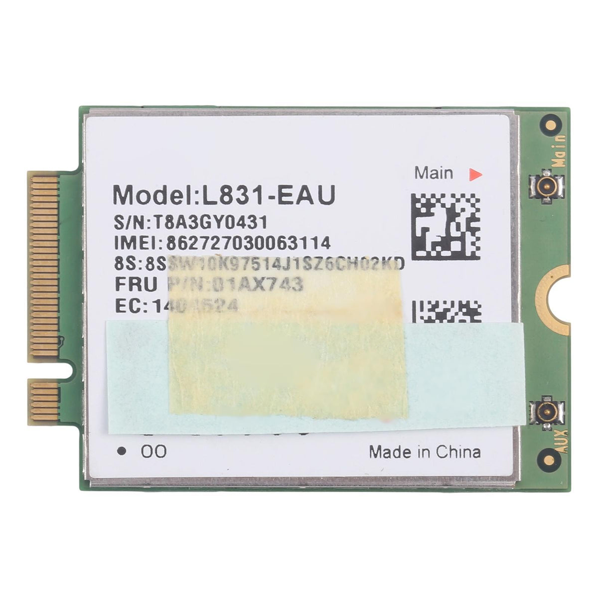 4G LTE-module L831-EAU voor Lenovo ThinkPad T470, T570, X270 en P51s