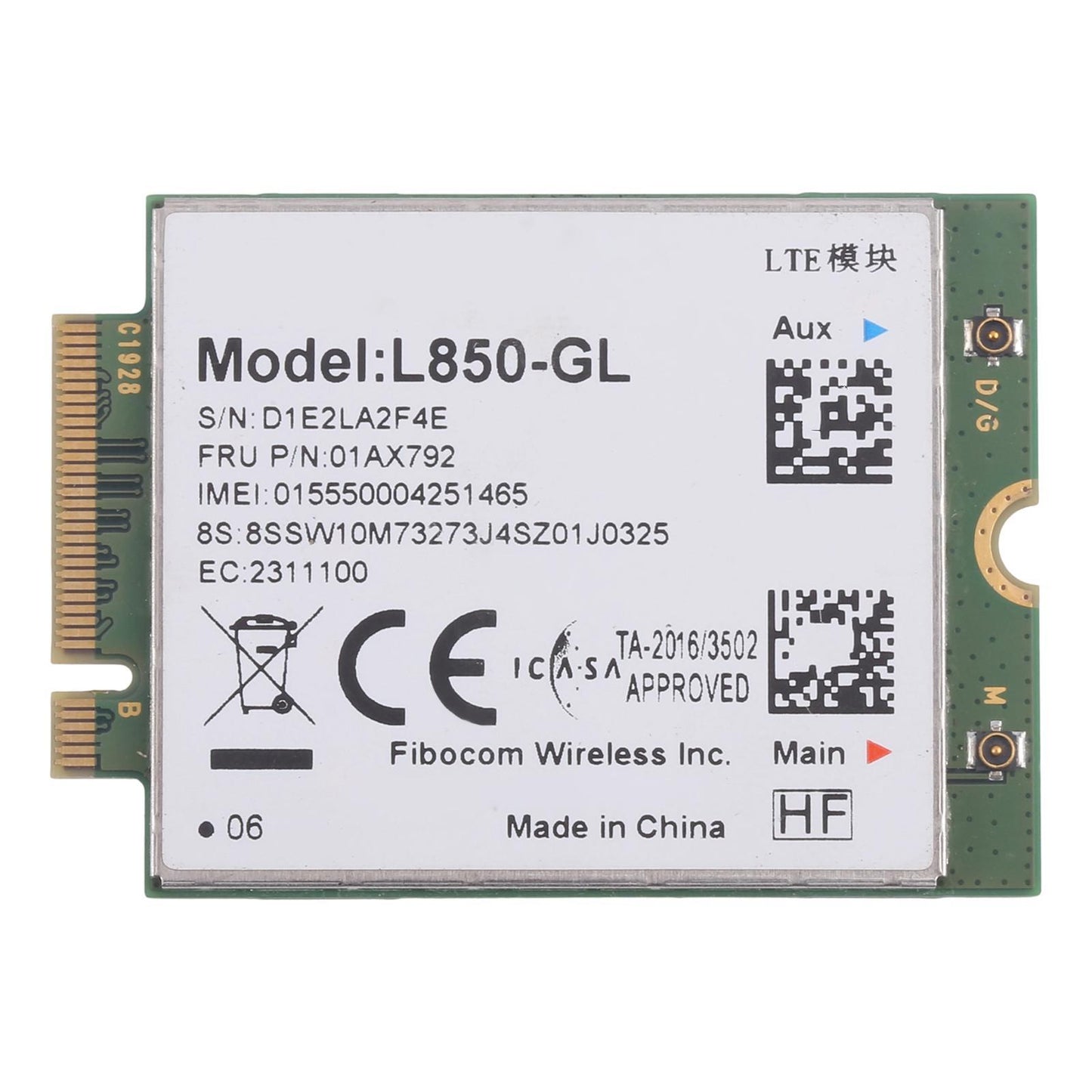 4G LTE-module L850-GL voor Lenovo ThinkPad X390, T480 en T580