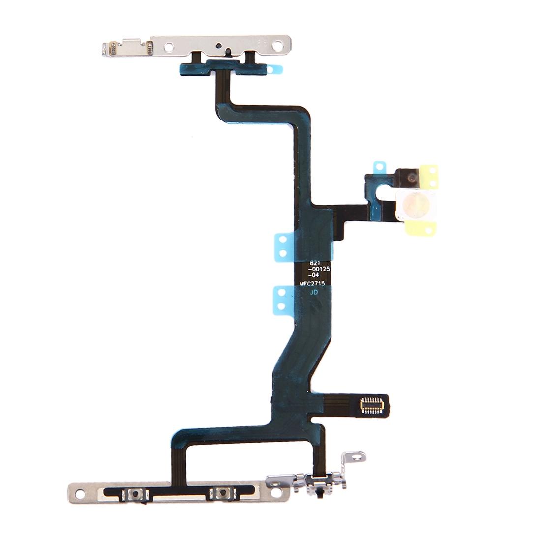 Aan/uit-, volume- en flitser-flexkabel met beugels voor iPhone 6s