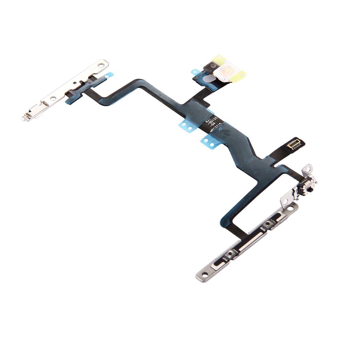 Aan/uit-, volume- en flitser-flexkabel met beugels voor iPhone 6s