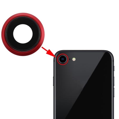 Achtercamera-bezel met lensglas (rood) voor iPhone 8