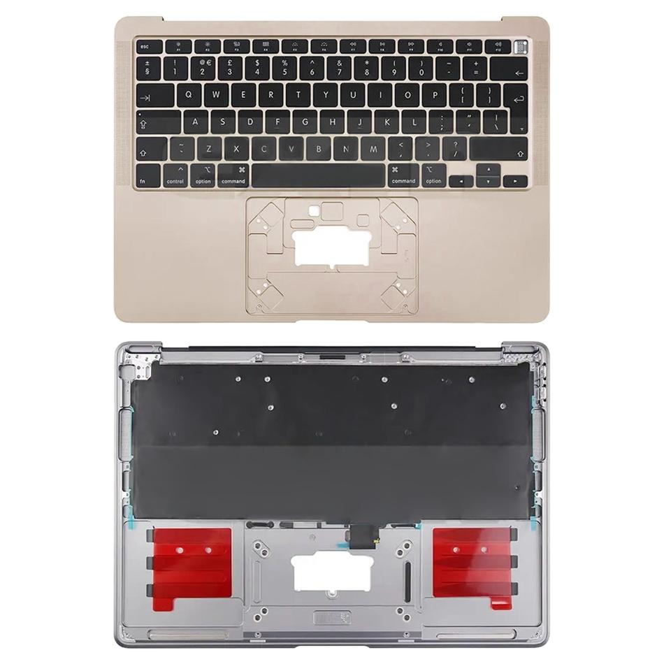 Topcase met toetsenbord (UK-indeling) voor MacBook Air 13 inch M1 A2337 (2020, EMC 3598) (Goud)