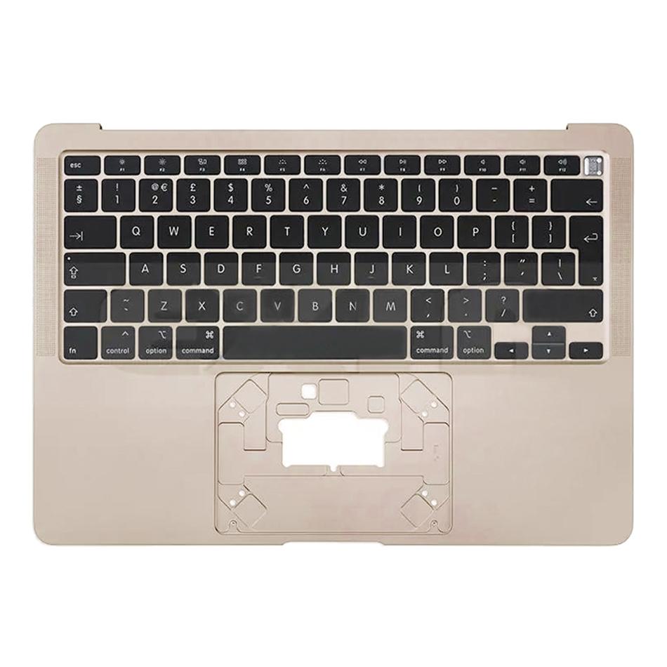 Topcase met toetsenbord (UK-indeling) voor MacBook Air 13 inch M1 A2337 (2020, EMC 3598) (Goud)