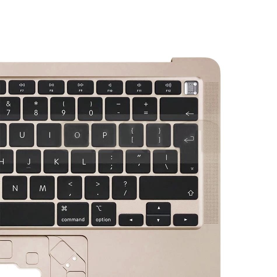 Topcase met toetsenbord (UK-indeling) voor MacBook Air 13 inch M1 A2337 (2020, EMC 3598) (Goud)