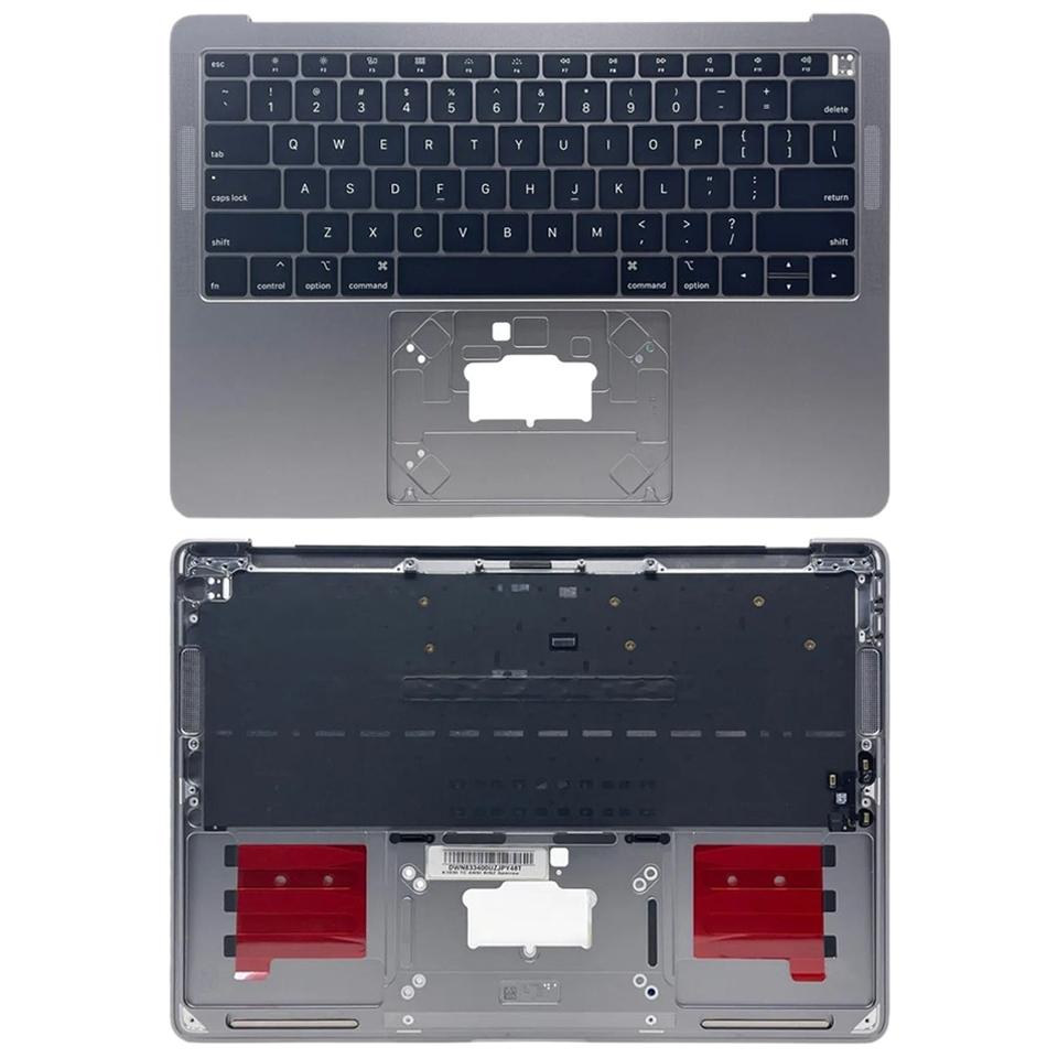 Topcase met toetsenbord (US-indeling) voor MacBook Air 13 inch M1 A2337 (2020, EMC 3598) (Spacegrijs)