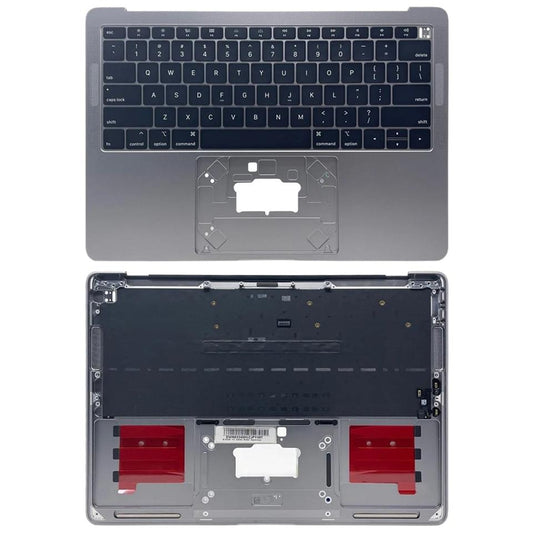 Topcase met toetsenbord (US-indeling) voor MacBook Air 13 inch M1 A2337 (2020, EMC 3598) (Spacegrijs)