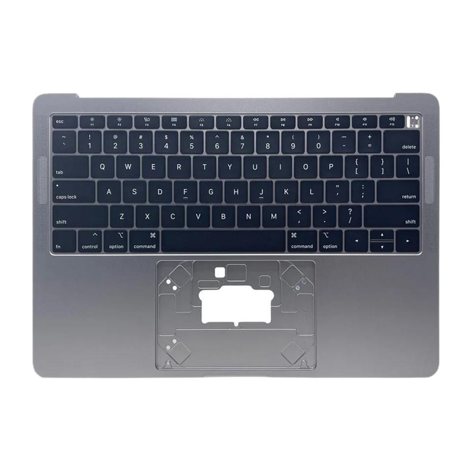 Topcase met toetsenbord (US-indeling) voor MacBook Air 13 inch M1 A2337 (2020, EMC 3598) (Spacegrijs)