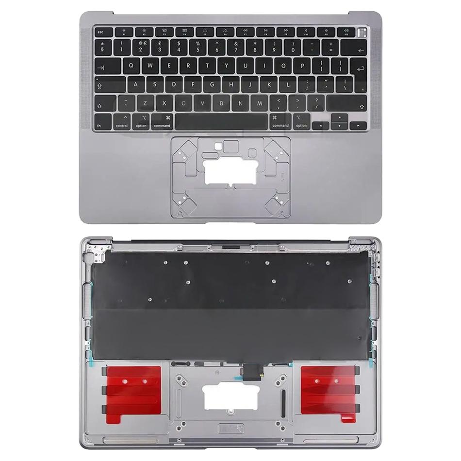 Topcase met toetsenbord (UK-indeling) voor MacBook Air 13 inch A2179 (2020) (Spacegrijs)
