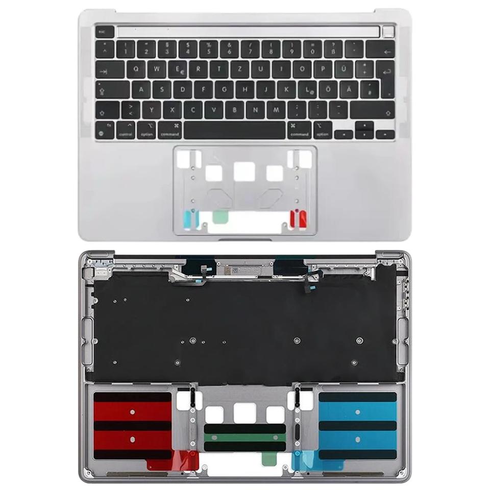 Topcase met toetsenbord (UK-indeling) voor MacBook Pro 13 inch A2338 (zilver)