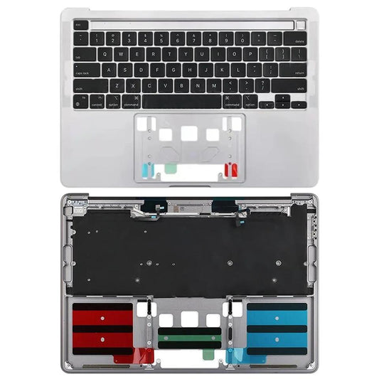 Topcase met toetsenbord (US-indeling) voor MacBook Pro 13 inch A2338 (2020/2021, M1) (Zilver)