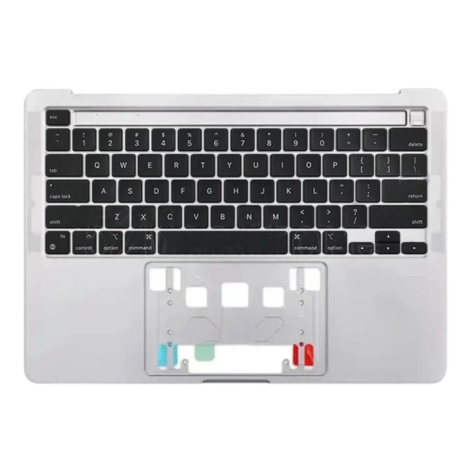 Topcase met toetsenbord (US-indeling) voor MacBook Pro 13 inch A2338 (2020/2021, M1) (Zilver)