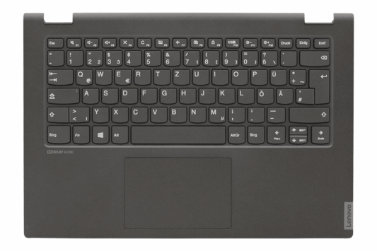 Lenovo Laptop Toetsenbord Qwertz DE +Top Cover - Zwart