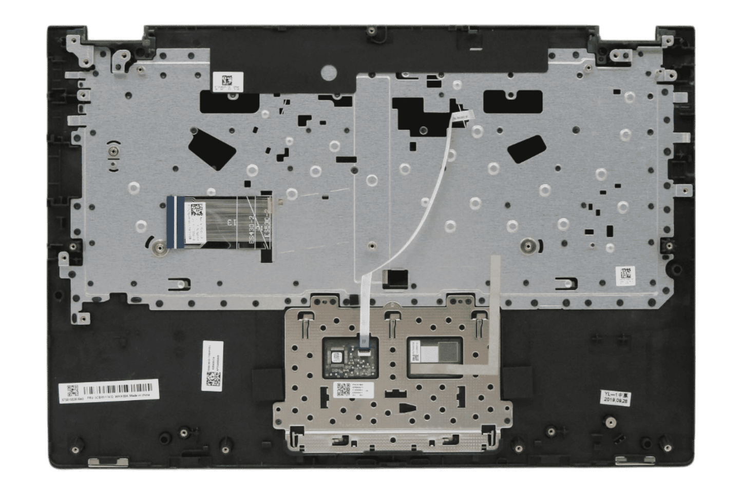 Lenovo Laptop Toetsenbord Qwertz DE +Top Cover - Zwart