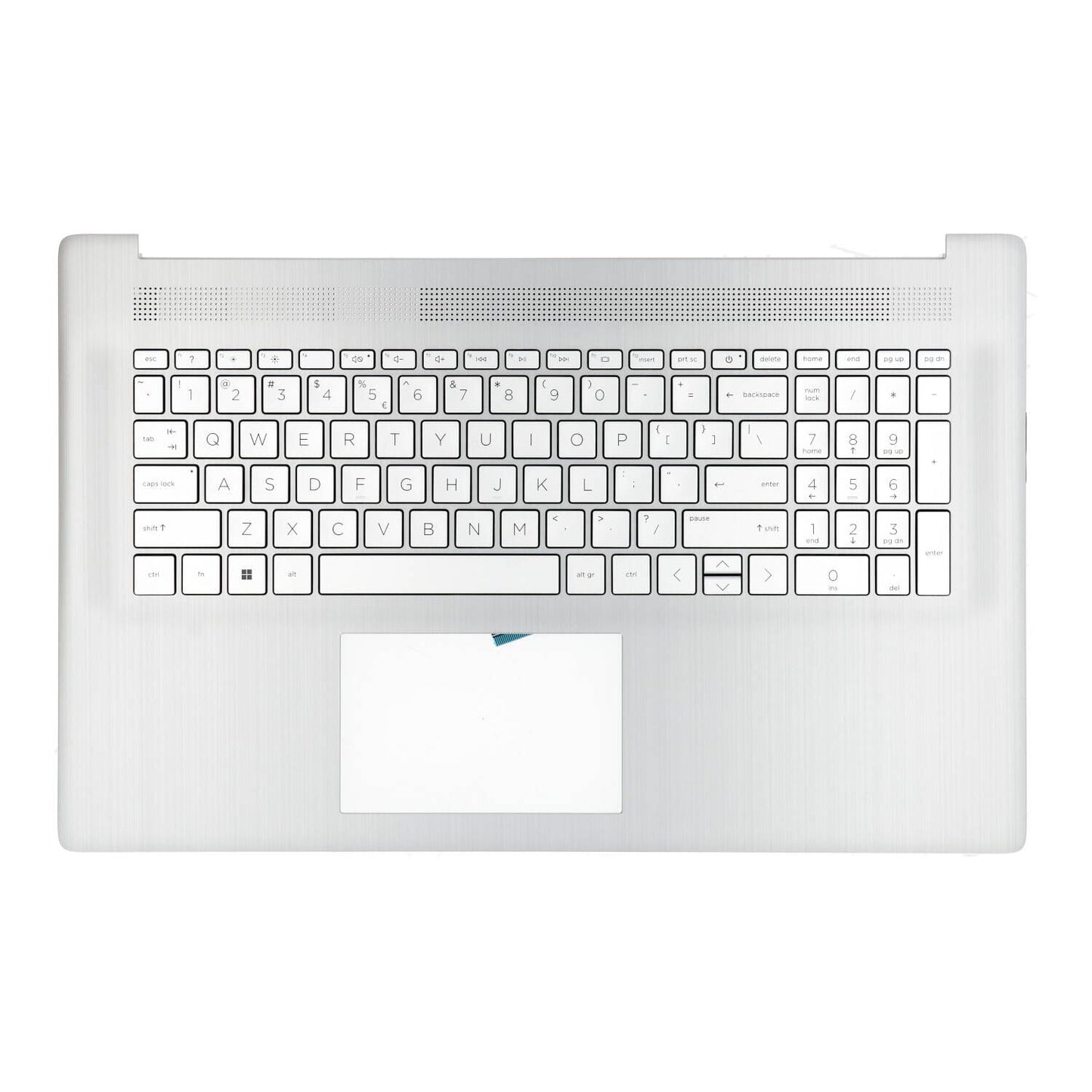 HP Laptop Clavier Qwerty US + Capot supérieur - Argent