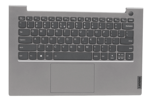 Lenovo Laptop Toetsenbord Qwerty Us + Top Cover - Grijs