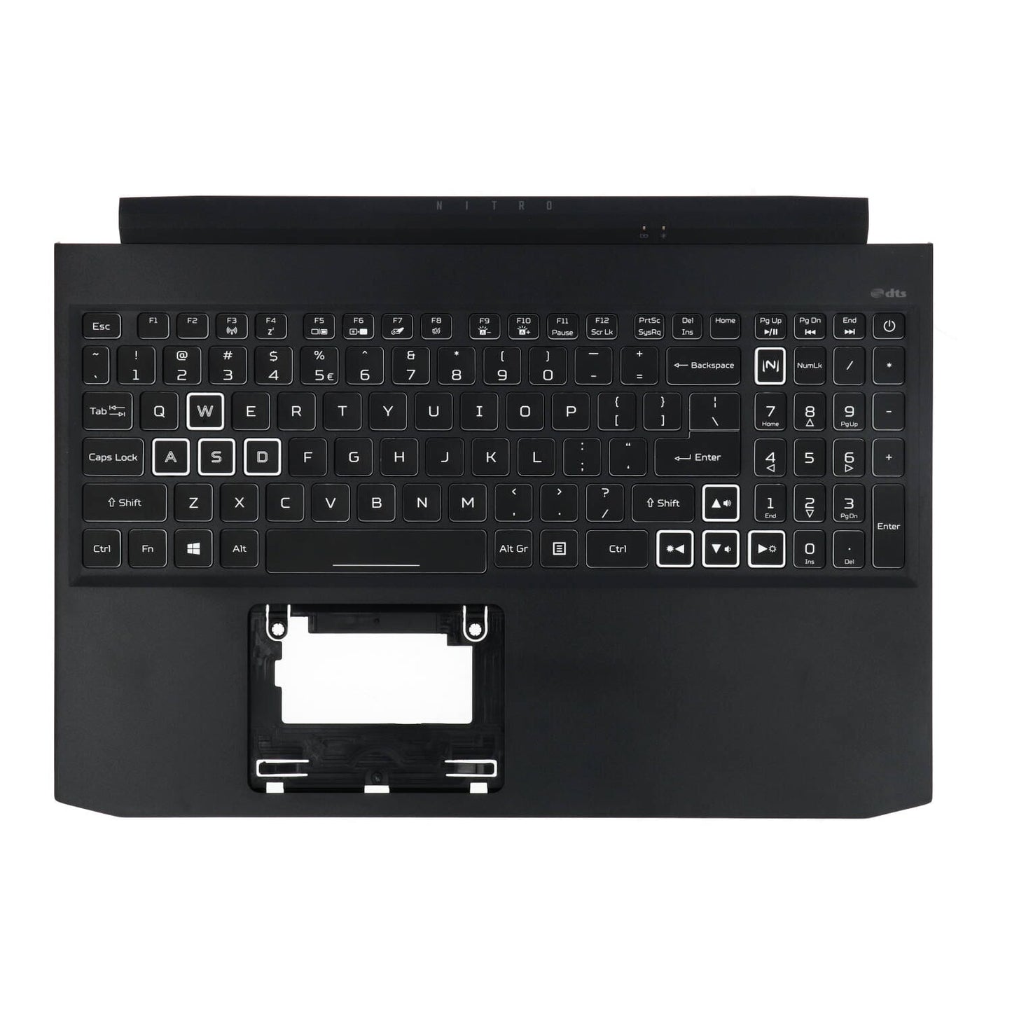 Acer Laptop Tastatur Qwerty US + Top Cover - Schwarz