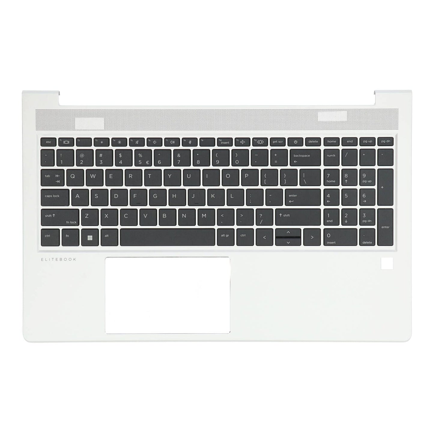 HP Laptop Clavier Qwerty US + Capot supérieur - Argent