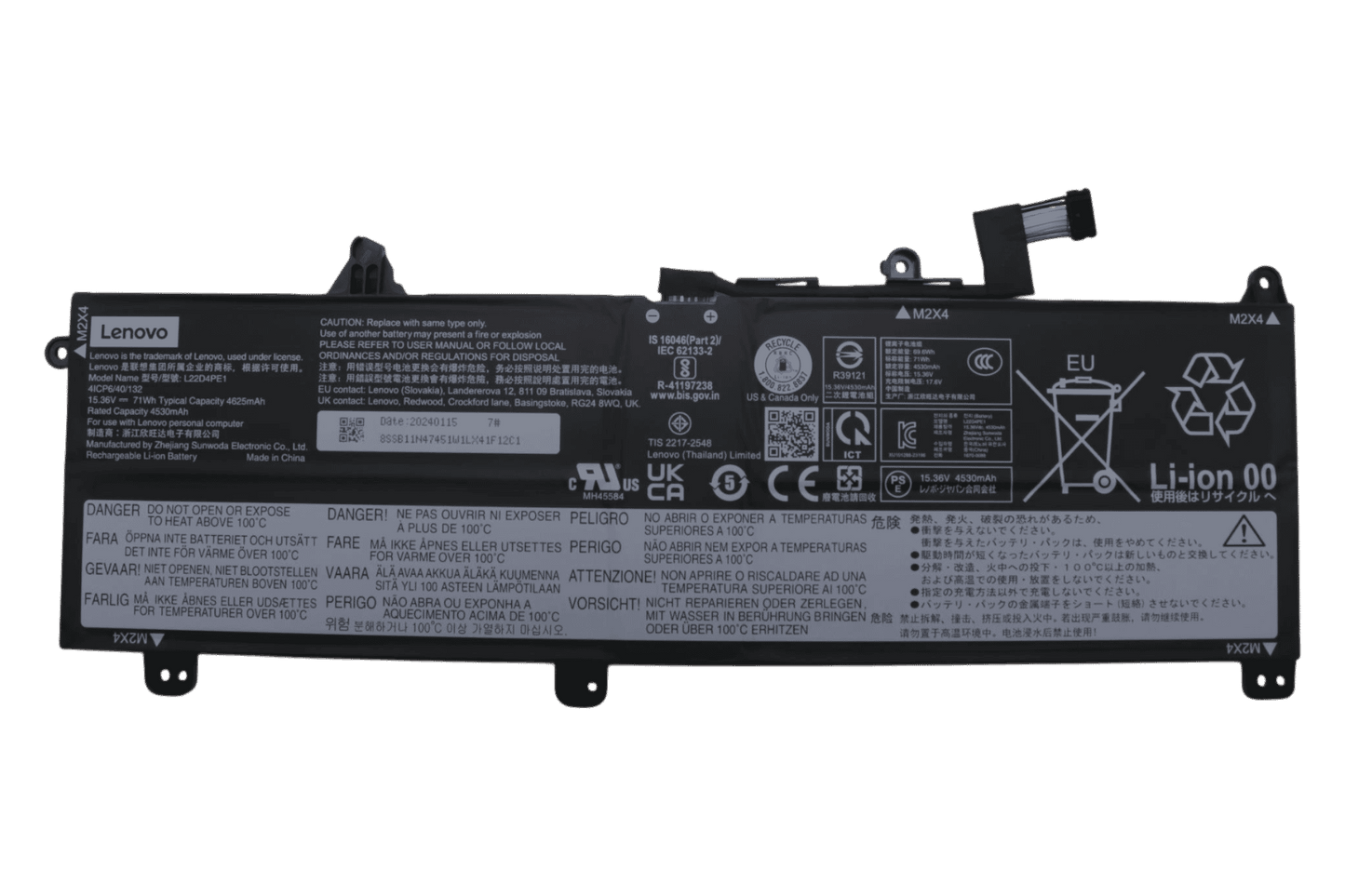 Lenovo Laptop Accu 4530mAh