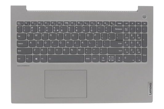Lenovo Laptop Toetsenbord Qwerty US + Top Cover, BL - Grijs