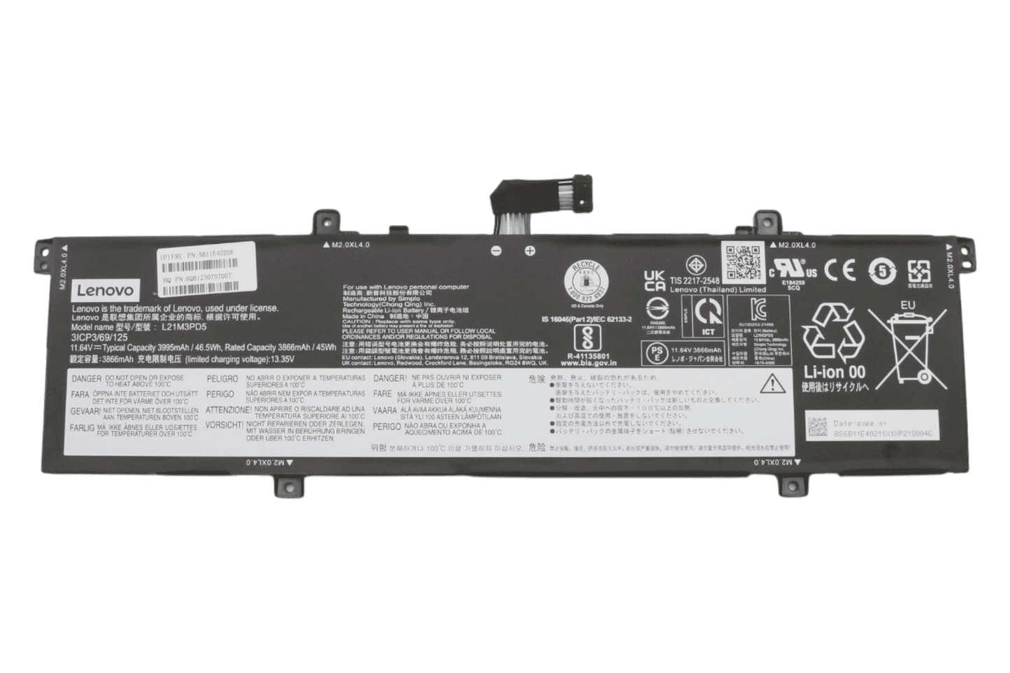 Lenovo Laptop-Akku 3995 mAh