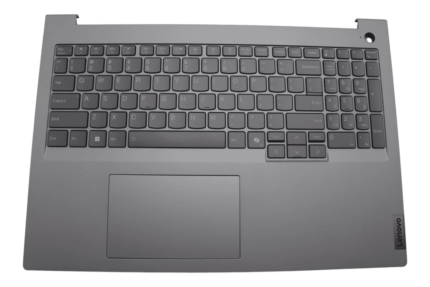 Lenovo Laptop Toetsenbord Qwerty US + Top Cover - Grijs